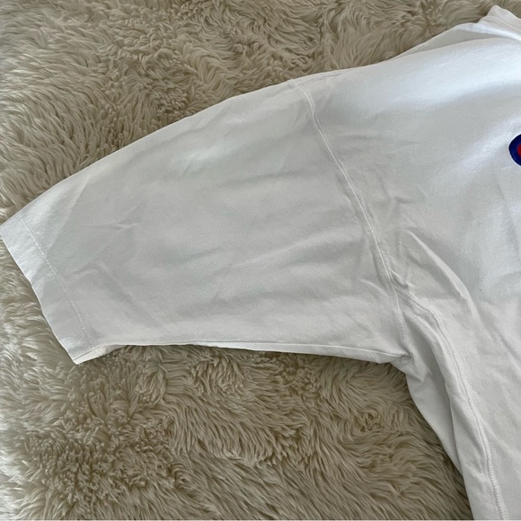 Champion White 3/4 sleeve Cropped Tee - Picture 4 of 6